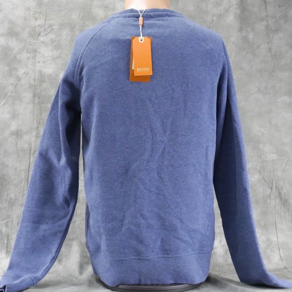 NWT Boss for Hugo Boss BLUE LONG SLEEVE SWEATSHIRT 50270643 WACCE Size MEDIUM - Picture 4 of 6